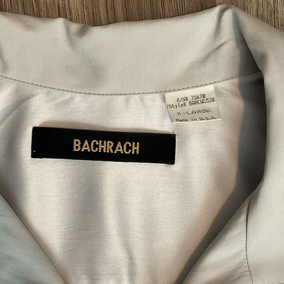 Bachrach Jacket Full Zip Made in USA Size XL Gray EUC - Picture 2 of 8